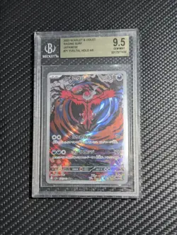 BGS 9.5 Gem Mint Pokemon 2023 Scarlet & Violet Raging Surf Yveltal 71 Holo AR/FA - Image 1