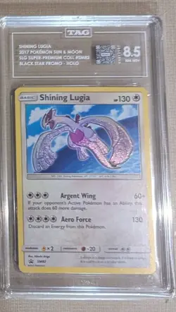 Pokemon 2017 Sun & Moon Black Star Promo SM82 Shining Lugia TAG Graded 8.5 - Image 3