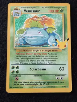 Pokemon Venusaur Holo 15/102 from Celebrations in NM condition! - Image 1