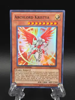 Archlord Kristya CT08-EN010 YuGiOh Collectible Tins 2011 Super Rare Limited Ed - Image 1