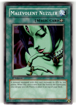Malevolent Nuzzler SDJ-025 1st Edition Common Starter Deck: Joey LP - Image 1