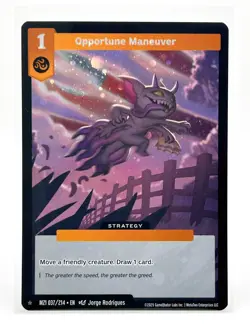 MetaZoo Opportune Maneuver Full Holo Card MZ1 037/212 Base Set 2025 - Image 1