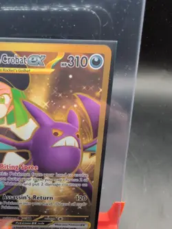 Pokemon Card Team Rocket's Crobat ex 242/182 Hyper Rare Destined Rivals NM - Image 4