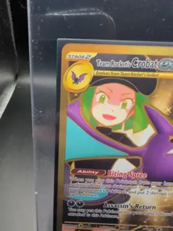 Pokemon Card Team Rocket's Crobat ex 242/182 Hyper Rare Destined Rivals NM - Image 5