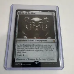 Magic: The Gathering Helm of the Host Dominaria Rare Legendary Artifact 217 - Image 1