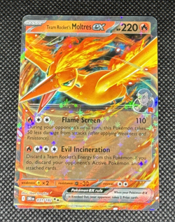 Pokemon TCG - Team Rocket's Moltres ex 031/182 Sv10: Destined Rivals Holo NM - Image 1