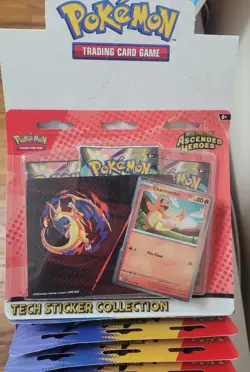 LOT (12) 3 PACK Pokemon Mega Evolution Ascended Heroes Tech Sticker Collection - Image 4