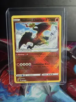 TCG Pokemon Radiant Charizard 020/159 Crown Zenith Radiant Rare Holo NM/M - Image 1