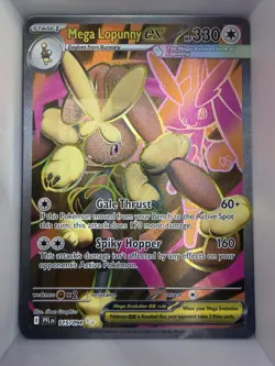 Mega Lopunny EX 115/094 Phantasmal Flames English Pokemon TCG Full Art Holo Rare - Image 1