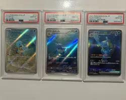 PSA 10 Sequential Set Blastoise, Wartortle, Squirtle, Pokemon 151 Japanese - Image 1