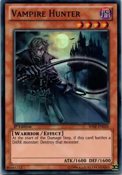 Yugioh Vampire Hunter SHSP-EN034 1st Edition Super Rare NM - Image 1