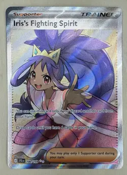 Pokemon Journey Together Iris's Fighting Spirit Ultra Rare Full Art Card 180/159 - Image 1