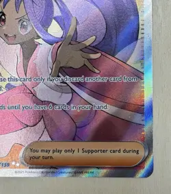 Pokemon Journey Together Iris's Fighting Spirit Ultra Rare Full Art Card 180/159 - Image 3