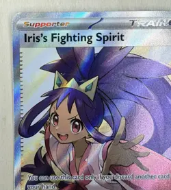 Pokemon Journey Together Iris's Fighting Spirit Ultra Rare Full Art Card 180/159 - Image 5