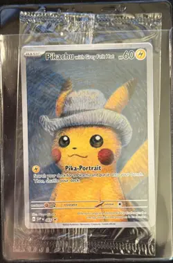Pikachu With Grey Felt Hat 085 Promo Card Pokemon X Van Gogh - Image 1