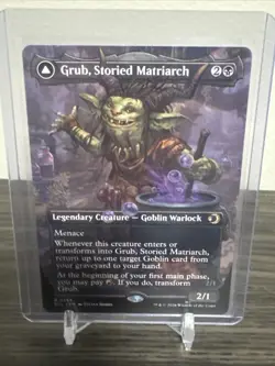 Grub, Storied Matriarch/Grub, Notorious Auntie Borderless Lorwyn Eclipsed - Image 1