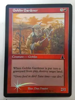 Goblin Gardener - NM Foil - Magic the Gathering MTG - Urza's Destiny M-291 - Image 1
