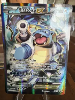 Pokemon TCG Blastoise EX XY122 Full Art Holo Black Star Promo - Image 1
