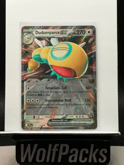 2025 Pokemon Journey Together - Dudunsparce ex 121/159 Double Rare Holo - Image 1