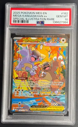 Kangaskhan 2025 Pokemon Mega Evolution #182 Special Illustration Rare ex PSA 10 - Image 1