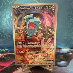 Team Rocket's Wobbuffet 203 Sv Scarlet & Violet Promo Full Art Holo Pokemon - Image 1