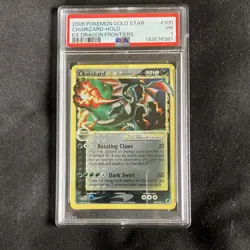 Pokemon Gold Star Charizard Holo EX Dragon Frontiers 100/101 PSA Ultra Rare - Image 2