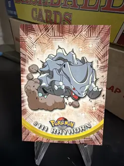 Topps Pokemon Trading Card Game TCG NON Holo WOTC 1st Edition Series 2 Rhyhorn - Image 1