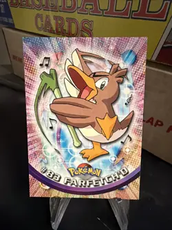 Farfetch'd #83 - BLUE LOGO - Topps TV Animation Series 1 - POKEMON CARD - Image 1