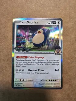 Hop's Snorlax - 184 (Prerelease) 184 Sv: Scarlet & Violet Promo Cards Holo - Image 1