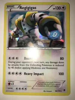 Pokemon Card - Regigigas XY Phantom Forces 86/119 Holo Rare - Image 1