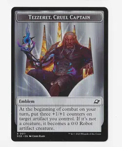 MTG, EOE, Emblem/Token card, Tezzeret, Cruel Captain/ Robot - Image 1