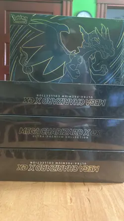 Pokemon Mega Charizard X EX Ultra-Premium Collection Box Lot - 4 Boxes - Image 1