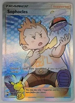 Sophocles 146/147 Pokemon TCG Sun & Moon Burning Shadows Ultra Rare NM - Image 1