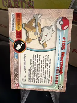 Topps Pokemon Trading Card Game TCG NON Holo WOTC 1st Edition Series 2 Marowak - Image 2