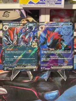 Pokemon 2025 SV Journey Together N’s Zoroark EX 175/159 UR & RR 098/159 NearMint - Image 1