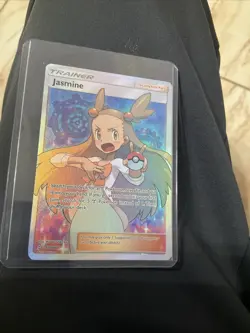 Pokemon Jasmine Holo Ultra Rare TCG Card Sun & Moon Team Up 177/181 - Image 2