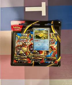 Pokemon TCG Mega Evolution 3 Pack Blister Psyduck Promo New Factory Sealed! - Image 1