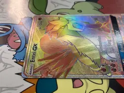 Entei GX (Secret Rare) 74/73 Pokemon Shining Legends English Rainbow NM - Image 3