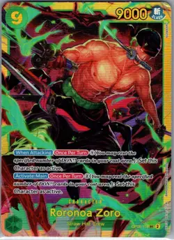 Roronoa Zoro OP06-118 SEC English Wings of the Captain - One Piece Card - NM - Image 1