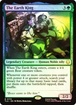 The Earth King (Foil) 0172 (R) MTG Avatar: The Last Airbender (TLA) - Image 1