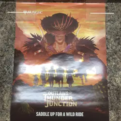 MTG Outlaws of Thunder Junction Foil Promo Poster 18X24 #ML - Image 1