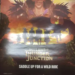 MTG Outlaws of Thunder Junction Foil Promo Poster 18X24 #ML - Image 3