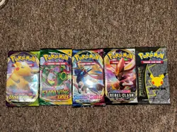 Pokemon Loose Pack Bundle X5 Evolving Skies/celebrations/sword And Shield - Image 1