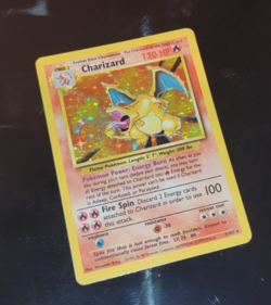 1999 Pokemon Base Set Charizard 4/102 - Holo Rare - Moderate Play (MP) - Image 1