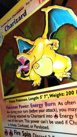 1999 Pokemon Base Set Charizard 4/102 - Holo Rare - Moderate Play (MP) - Image 2
