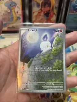 Pokemon Litwick 101/086 White Flare Illustration Rare Light Play - Image 3