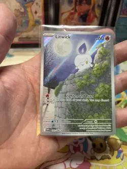 Pokemon Litwick 101/086 White Flare Illustration Rare Light Play - Image 4
