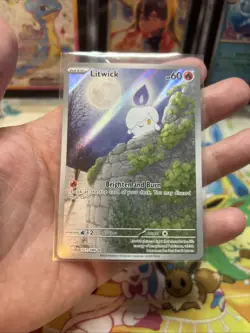 Pokemon Litwick 101/086 White Flare Illustration Rare Light Play - Image 5