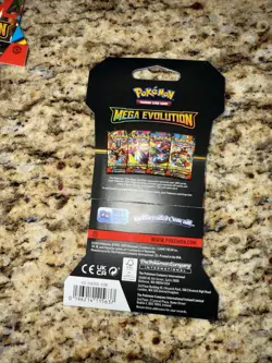Pokemon Trading Cards Single Mega Evolution Packs Lot Of Ten (A-12) - Image 3