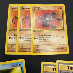 Lot of 15 Pokemon Fossil 1st Edition Non-Holo Commons LP - Image 2